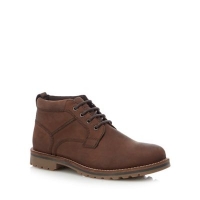 Debenhams  Mantaray - Chocolate brown leather Tallinn chukka boots