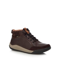 Debenhams  Clarks - Dark brown Ashcombe lace up boots