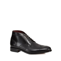 Debenhams  Loake - Black leather Harrington brogue boots