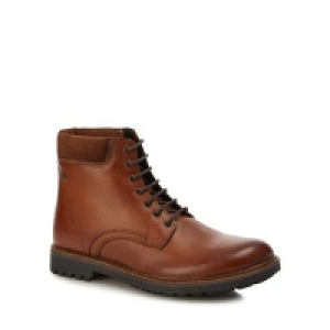 Base London - Tan leather Elk lace up boots