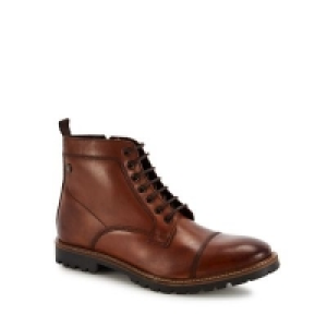 Base London - Tan leather Brigade lace up boots