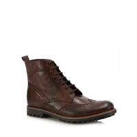 Debenhams  Base London - Brown leather Lisbon lace up boots