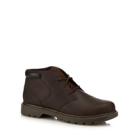Debenhams  Caterpillar - Brown leather Stout chukka boots