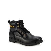 Debenhams  Caterpillar - Black leather Stick Shift lace up boots
