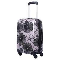 Debenhams  Tripp - Blush Pansy hard 4 wheel cabin suitcase