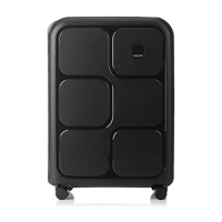 Debenhams  Tripp - Charcoal Superlock II medium 4 wheel suitcase