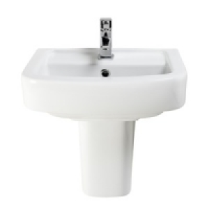 Capri Thin Basin and Semi Pedestal 450mm &pound;89.00