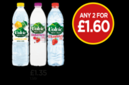 Budgens  Volvic Touch Of Fruit Lemon & Lime, Summer Fruits, Strawberr