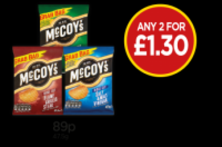 McCoys Ridge Cut Flame Grilled Steak, Salt & Malt Vinegar,