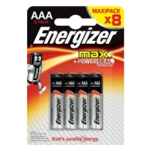 Energizer Max AAA Batteries - Pack of 8 &pound;9.99