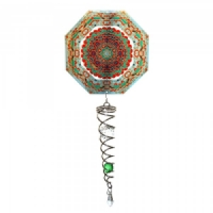 Spin-Art Artist Crystal Tail Mandala Octagon