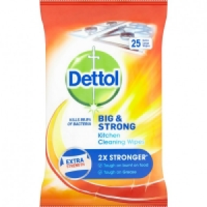 JTF  Dettol Big Strong Kitchen Wipes 25s