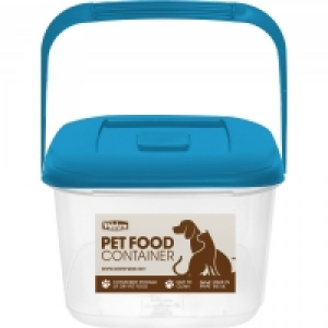 Pet Food Container With Handle Aqua 6L