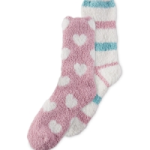 Avenue Ladies Heart Socks 2 Pack