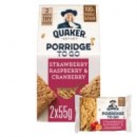 Asda Quaker Oat Porridge To Go Strawberry Raspberry & Cranberry Breakfas