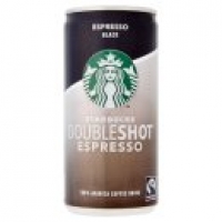 Asda Starbucks Fairtrade DoubleShot Espresso Black 100% Arabica Coffee Drin