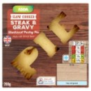 Slow Cooked Steak & Gravy Shortcrust Pastry Pie £1.00