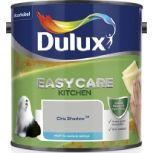 Dulux Easycare Kitchen Matt Emulsion Paint Chic Shadow 2.5L £17.00