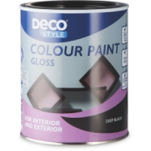 Deep Black Gloss Colour Paint
