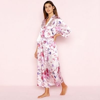 Debenhams  The Collection - Pink Floral Print Wrap Dressing Gown