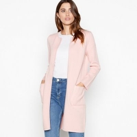 Debenhams  Principles - Light pink longline coatigan