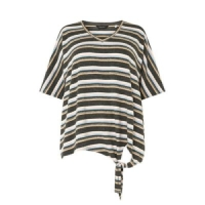Dorothy Perkins - Curve multi coloured stripe brushed knot t