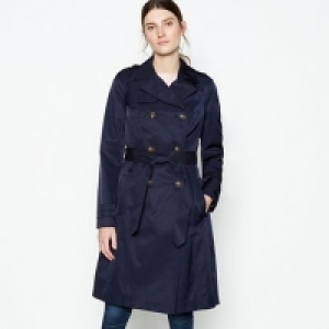 Debenhams  Principles - Navy Belted Long Mac