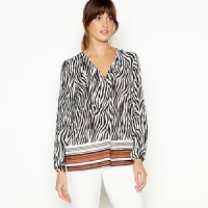 Principles - Multicoloured Zebra Print Shirt