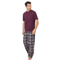 Debenhams  Lounge & Sleep - Dark purple cotton pyjama set