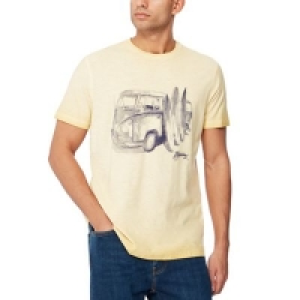 Mantaray - Yellow campervan print t-shirt
