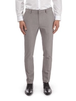 Debenhams  Burton - Grey stretch super skinny fit suit trousers