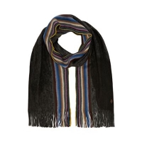 Debenhams  Mantaray - Grey side stripe scarf