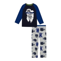 Debenhams  bluezoo - Boys navy sloth print pyjama set
