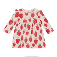 Debenhams  bluezoo - Baby Girls Pink Strawberry Print Dress