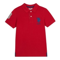 Debenhams  U.S. Polo Assn. - Kids red cotton polo shirt