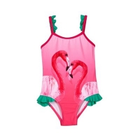 Debenhams  Outfit Kids - Girls Pink Flamingo Swimsuit