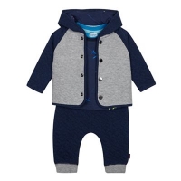 Debenhams  Baker by Ted Baker - Baby Boys Navy Quilted Sweater, Top an