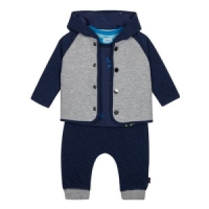 Baker by Ted Baker - Baby Boys Navy Quilted Sweater, Top an