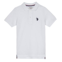 Debenhams  U.S. Polo Assn. - Boys white polo shirt