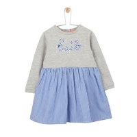 Debenhams  Outfit Kids - Girls Grey Sail Slogan Dress