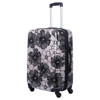 Debenhams  Tripp - Blush Pansy hard 4 wheel medium suitcase