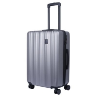 Debenhams  Tripp - Pewter Retro medium 4 wheel suitcase