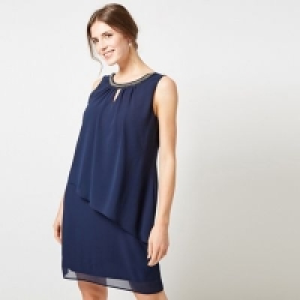 Dorothy Perkins - Billie & Blossom Navy Keyhole Trapeze Dres £28.00