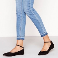 Debenhams  Faith - Black Ally pointed wide fit shoes