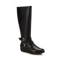 Debenhams  FitFlop - Black Leather Noemi Knee High Boots