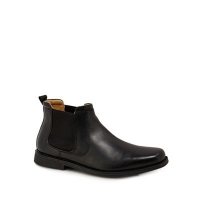 Debenhams  Henley Comfort - Black leather Chelsea boots