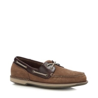 Debenhams  Rockport - Taupe Leather Perth Boat Shoes