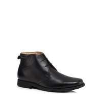 Debenhams  Henley Comfort - Black leather Chukka boots