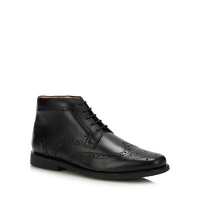 Debenhams  Henley Comfort - Black leather Thames wide fit Chukka boot