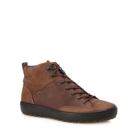 Debenhams  ECCO - Brown leather Soft 7 high top trainers